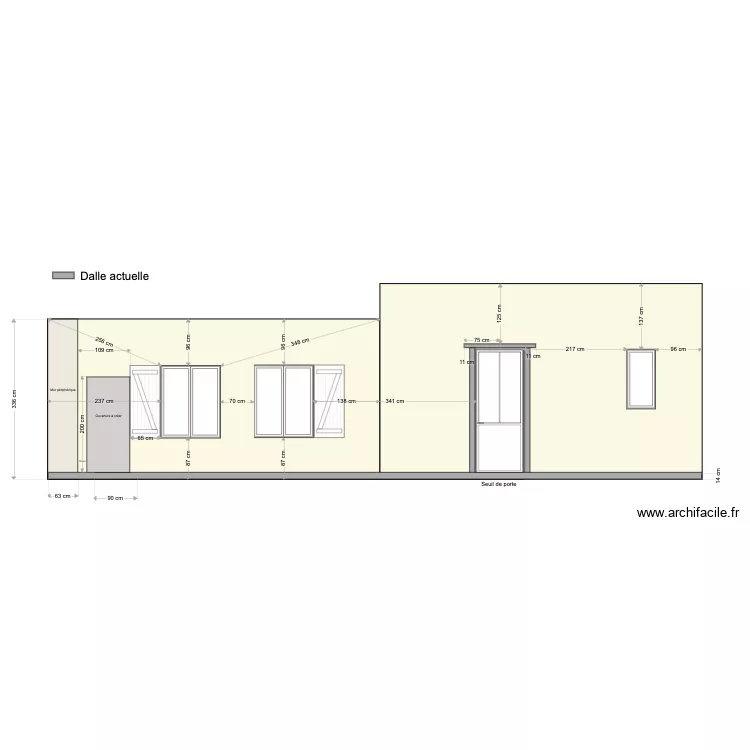 Plan de façade Nord - Issé . Plan de Plan de façade Nord - Issé . Plan de