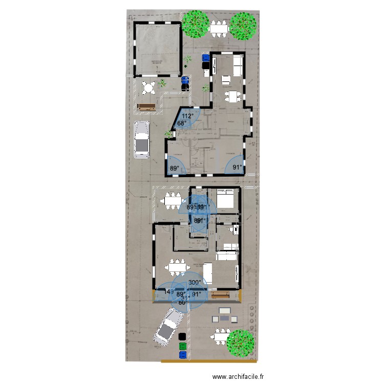 Casitas plan ensemble Jacques Claudia schifer porche bis. Plan de 0 pièce et 0 m2