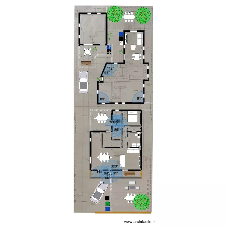 Casitas plan ensemble Jacques Claudia schifer porche bis. Plan de 