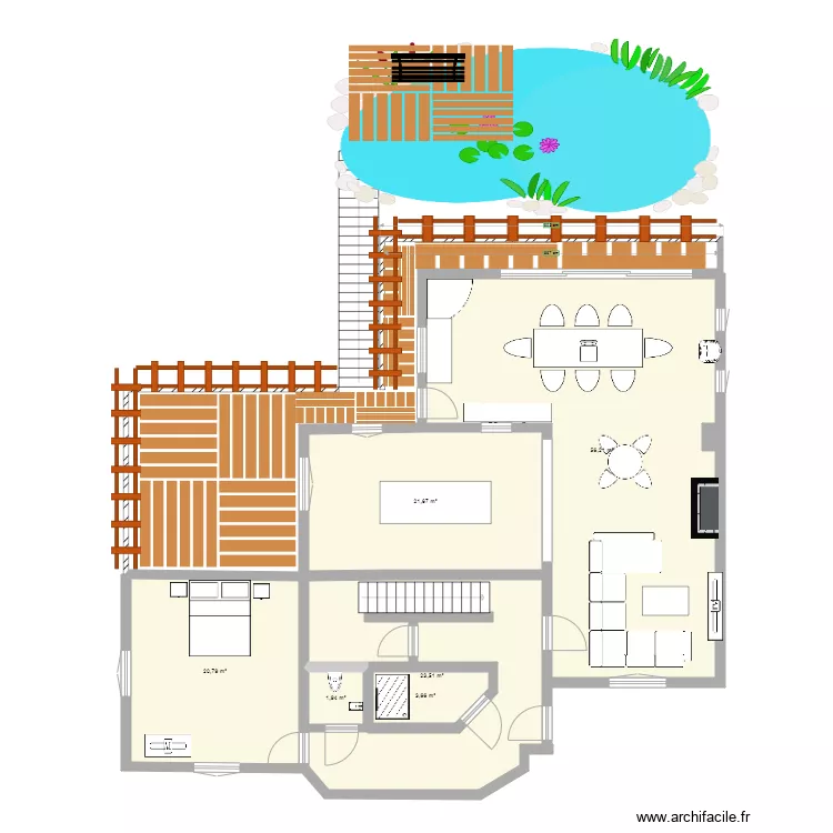 terasse puilotis. Plan de 