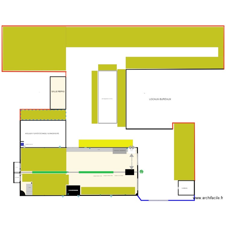 PLAN ATELIER PROD. Plan de 0 pièce et 0 m2