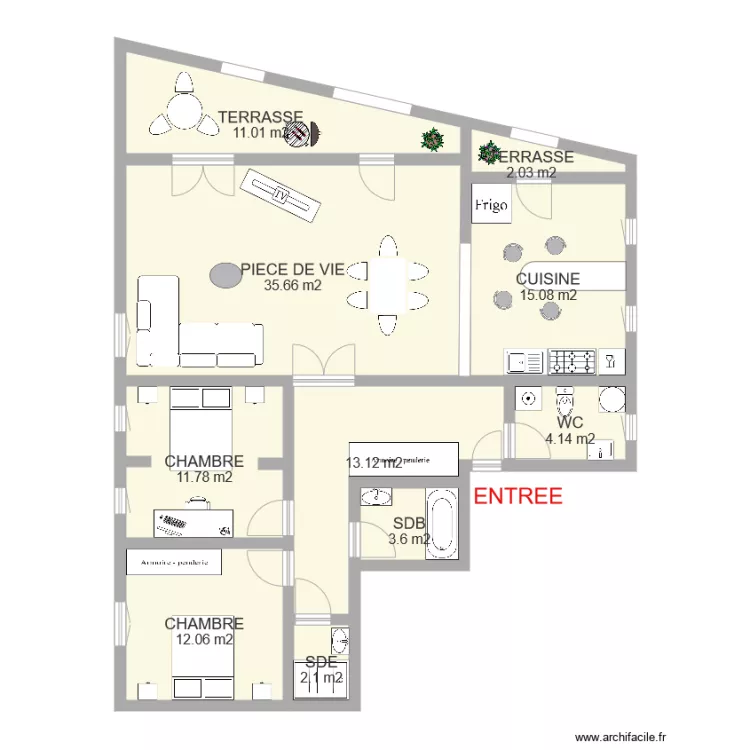 VINEY 1er étage. Plan de VINEY 1er étage. Plan de