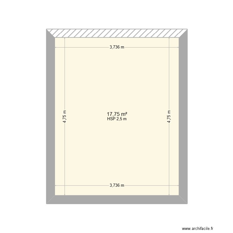 napora. Plan de 0 pièce et 0 m2