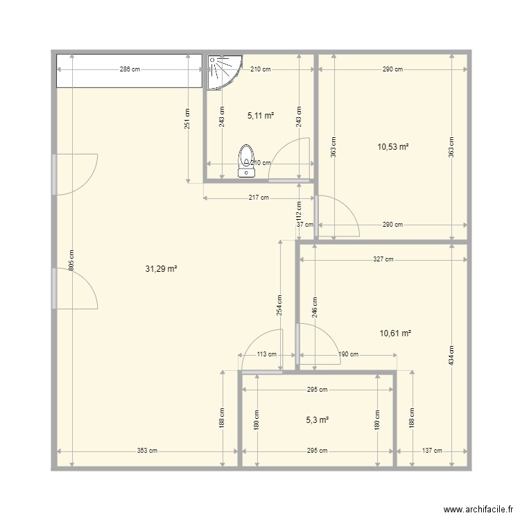 denis 00. Plan de 0 pièce et 0 m2