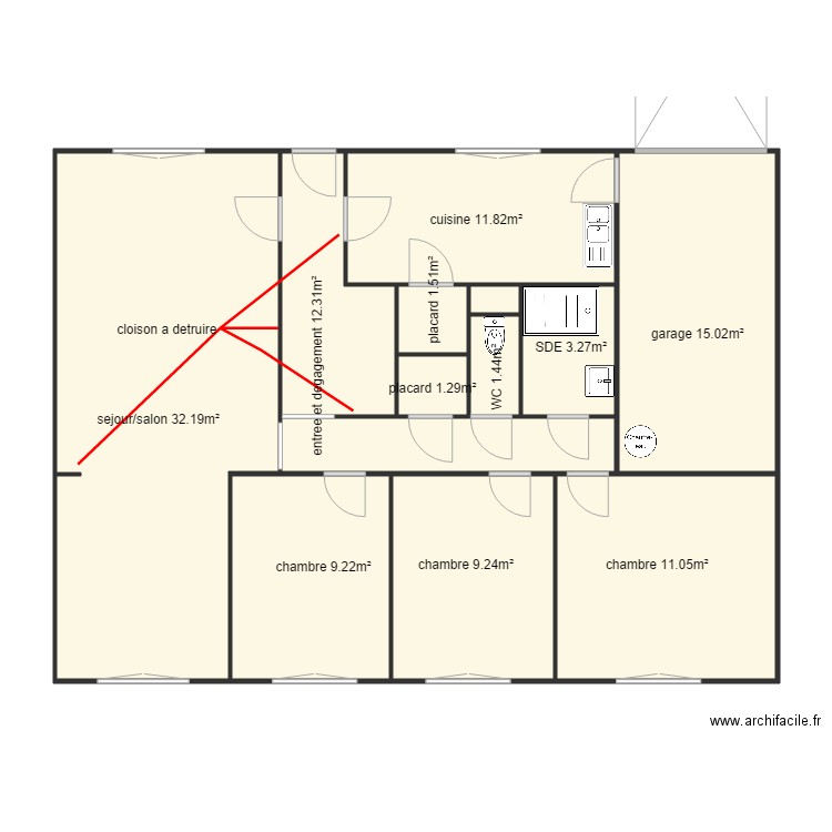 plan original balizi 1. Plan de 0 pièce et 0 m2