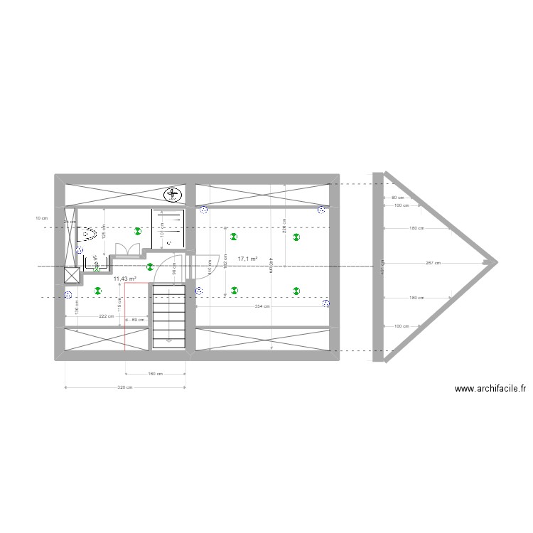 Salle d'eau 25 mars . Plan de 0 pièce et 0 m2