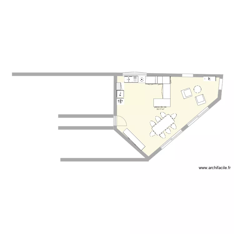 Pi&egrave;ce de vie . Plan de 