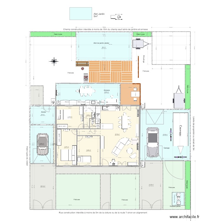 Saint andré 21 janvier. Plan de 26 pièces et 375 m2