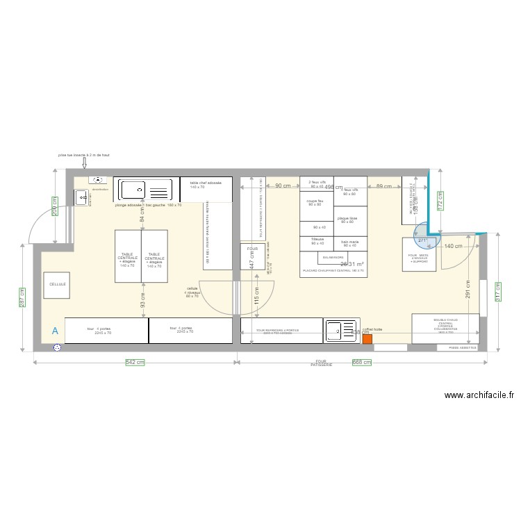 LE JARDIN CUISINE. Plan de 0 pièce et 0 m2