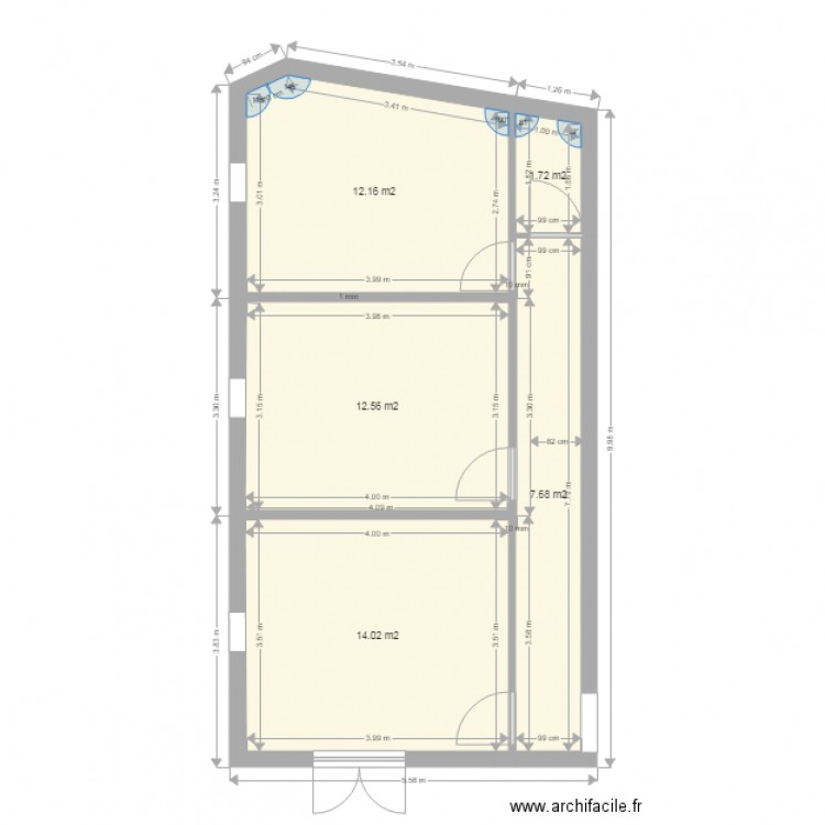 etage vrai cote test 5. Plan de 0 pièce et 0 m2