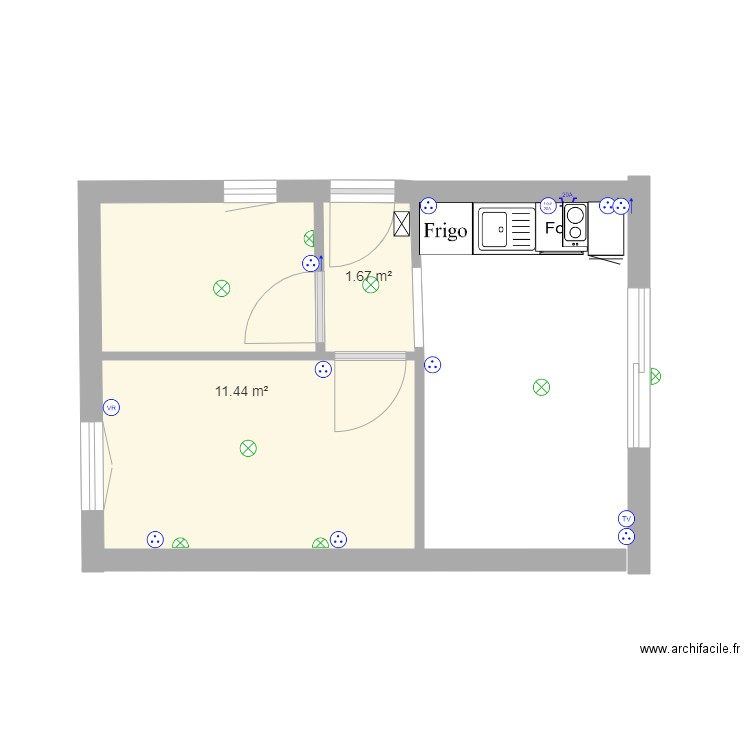 studio mermoz electrique. Plan de 0 pièce et 0 m2