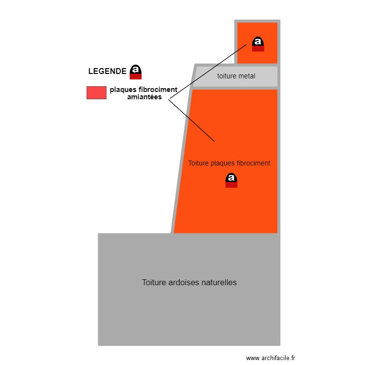 picouleau toitures. Plan de 4 pièces et 83 m2