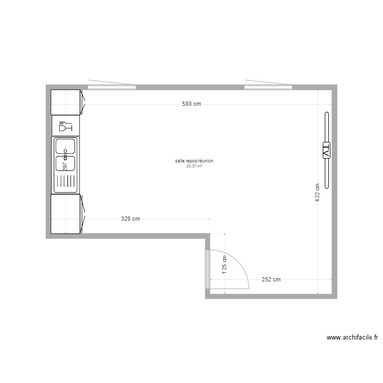 salle de réunion et repos. Plan de 0 pièce et 0 m2