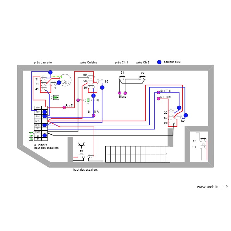 Détail Bouton Poussoir Oli 105A fin 31-07-2023. Plan de 0 pièce et 0 m2