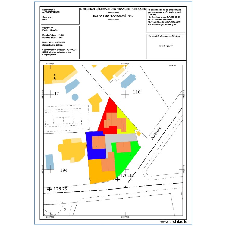 PLAN BIOT10. Plan de 0 pièce et 0 m2