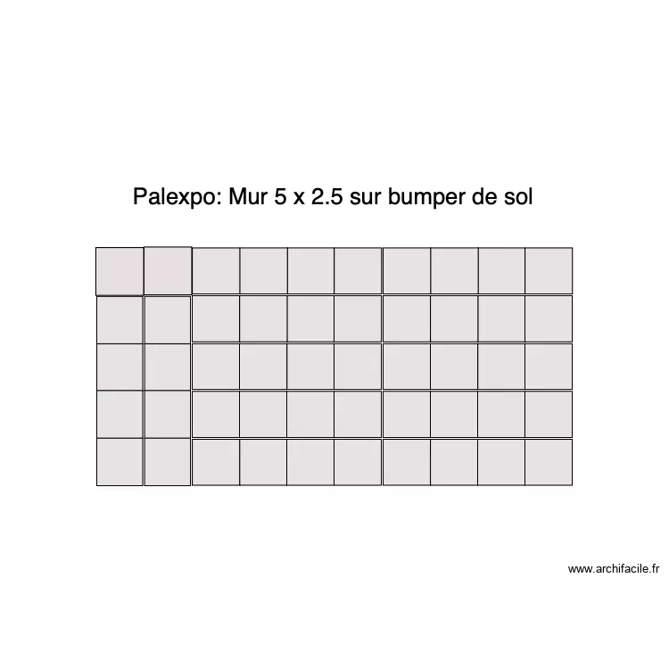 Mur LED Palexpo. Plan de 