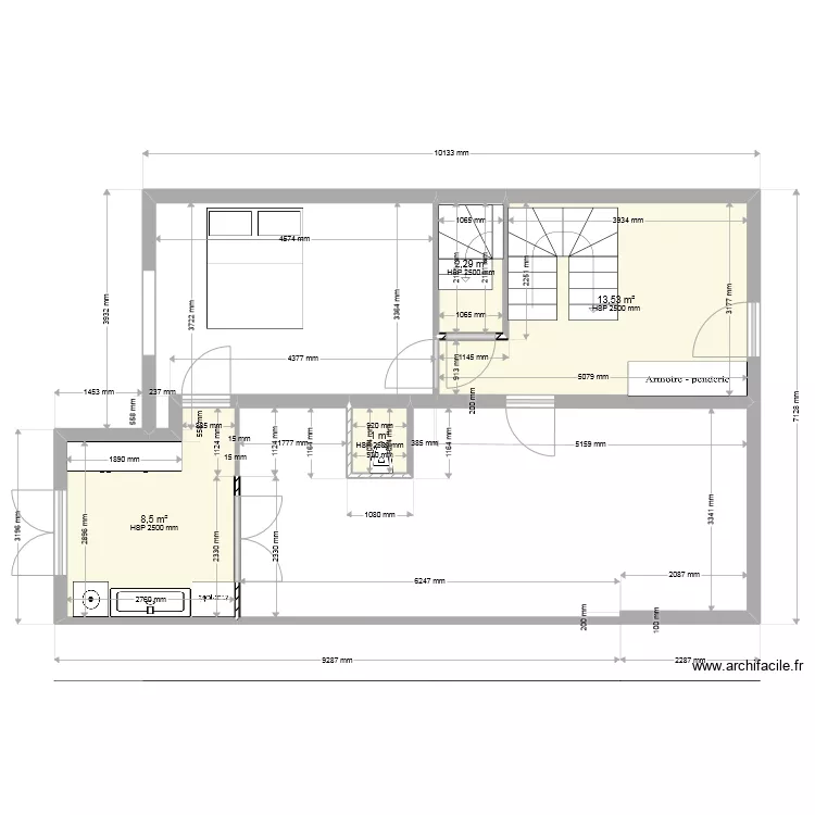 RDC plan agrandissement Seb V12. Plan de 