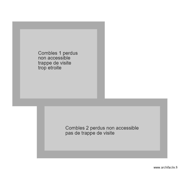 combles perdus lamotte. Plan de 0 pièce et 0 m2