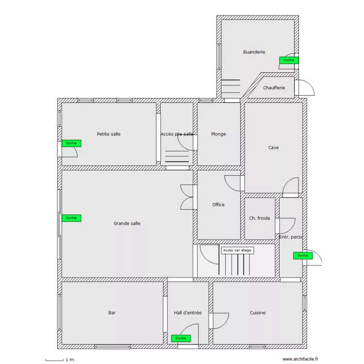 Auberge - RDC. Plan de Auberge - RDC. Plan de