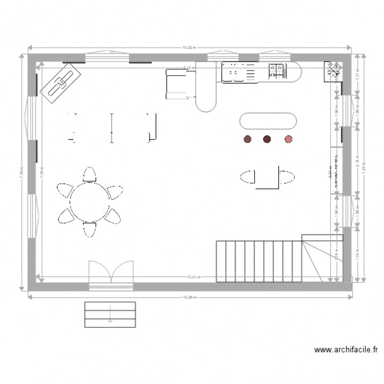 maison. Plan de 0 pièce et 0 m2