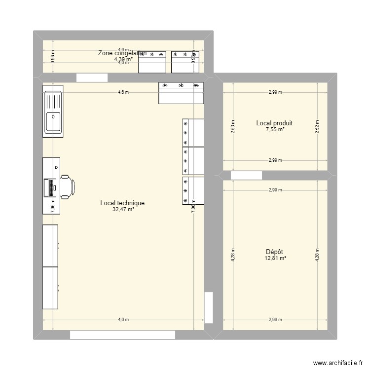 Local technique . Plan de 0 pièce et 0 m2