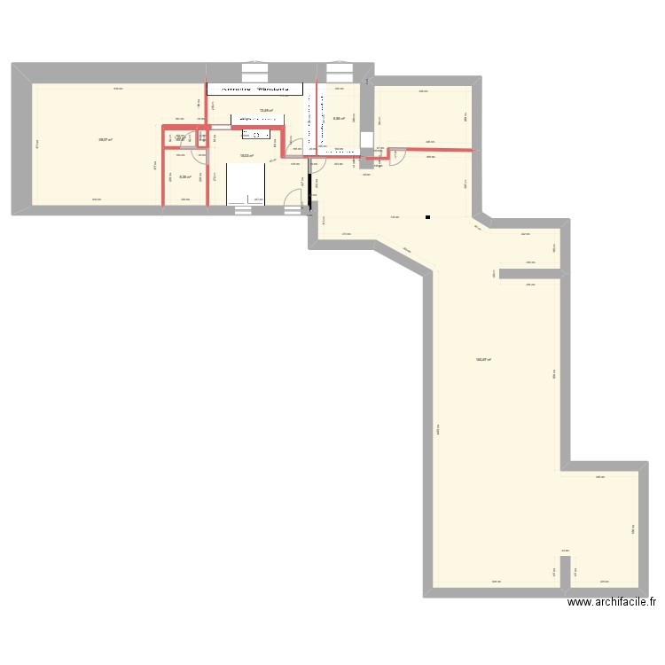 MINIHY. Plan de 7 pièces et 244 m2