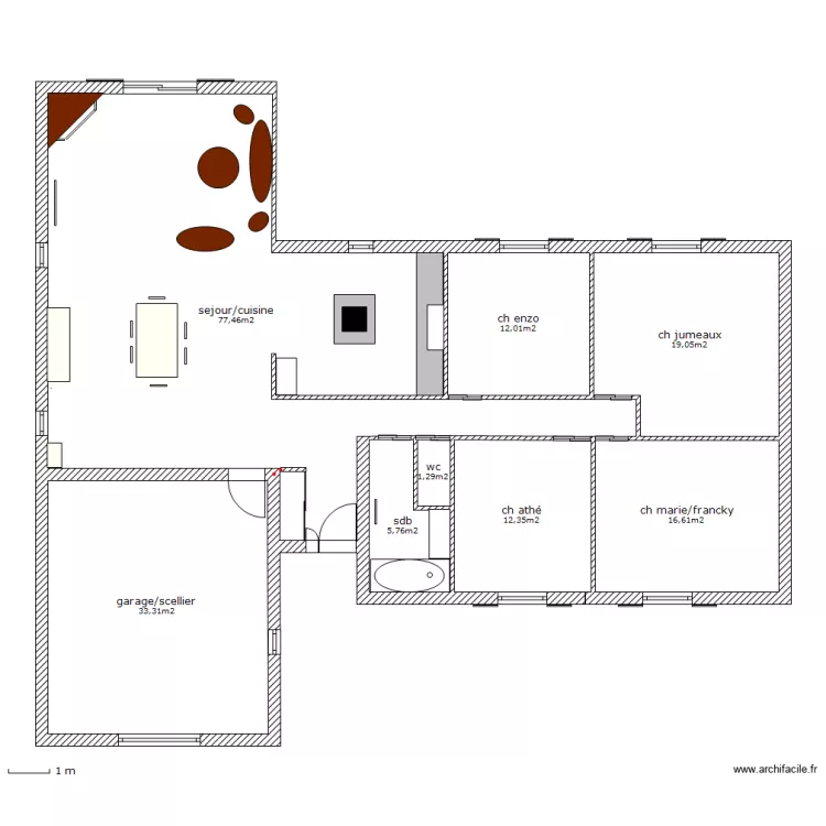 plan avec garage 2. Plan de 
