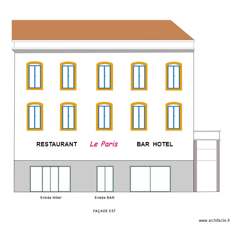 LeParisCoiffComb. Plan de 96 pièces et 1466 m2