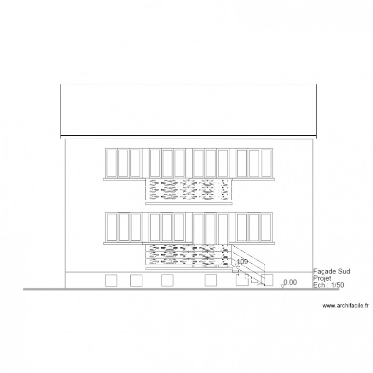 Facade Projet V2. Plan de 0 pièce et 0 m2