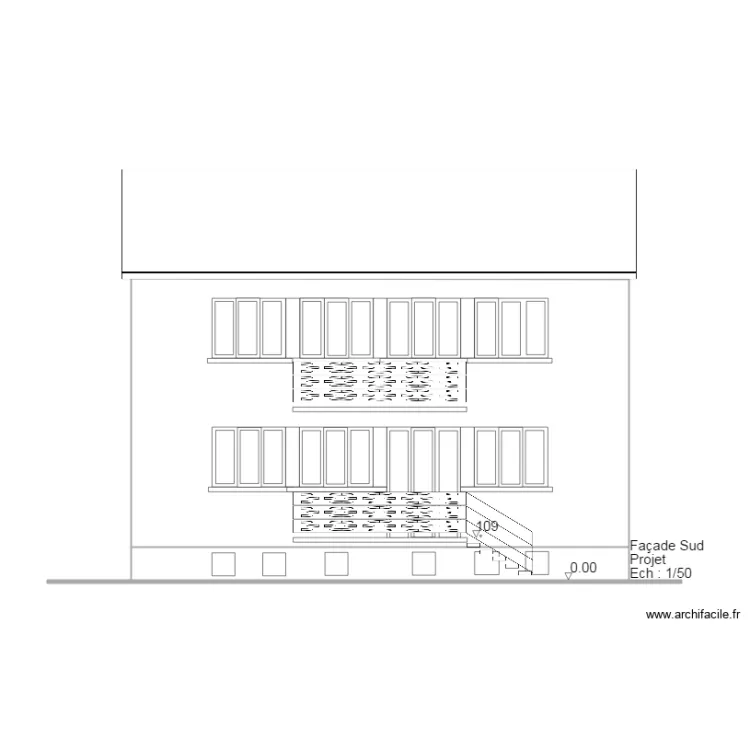 Facade Projet V2. Plan de 