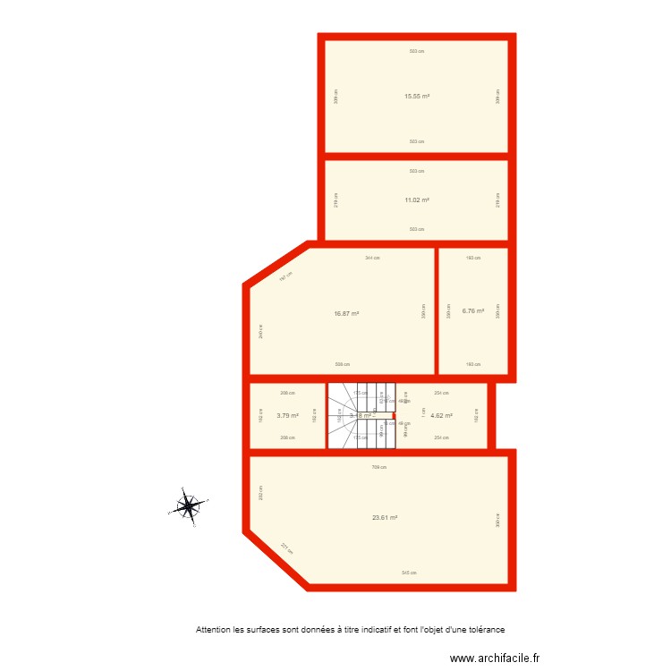 BI 2377 sous sol côté. Plan de 0 pièce et 0 m2