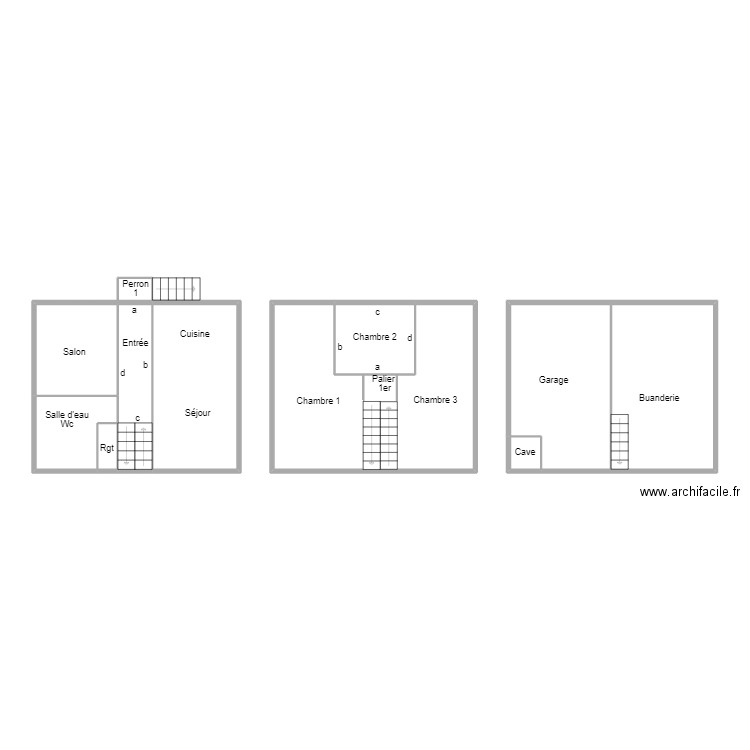 PLOMEUR CLOAREC. Plan de 10 pièces et 85 m2