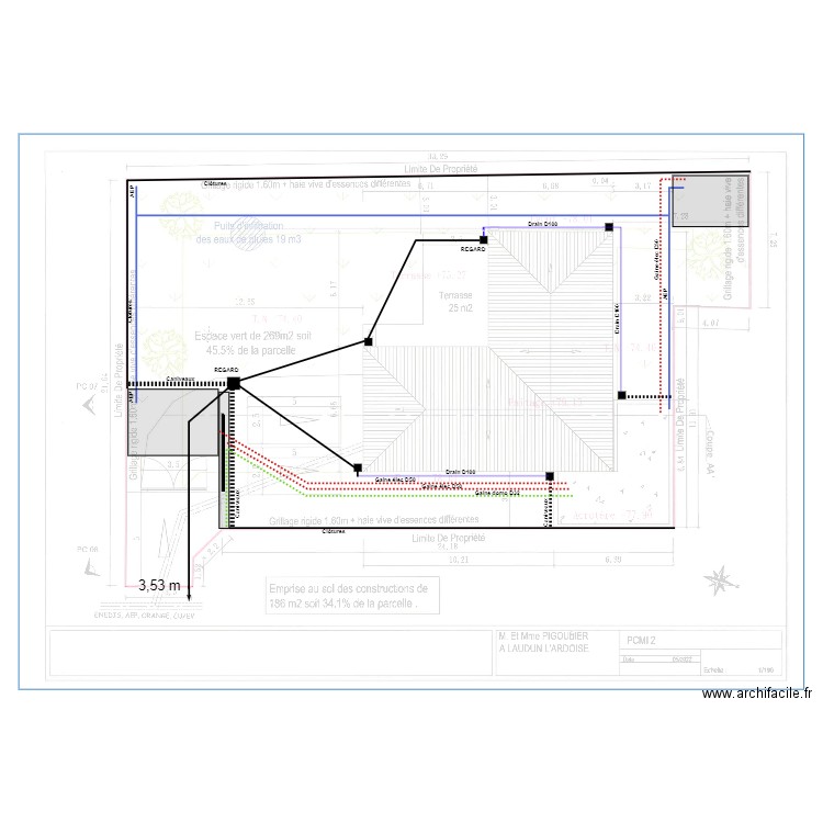 PIGOURIER terrassement. Plan de 0 pièce et 0 m2