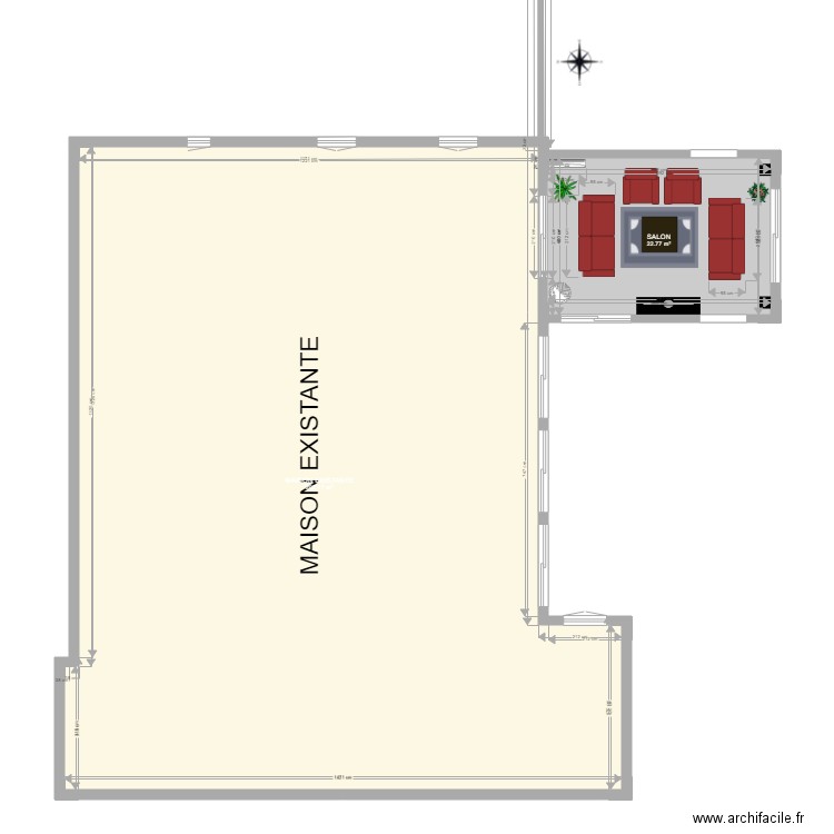 PLAN VERANDA RECTANGULAIRE. Plan de 0 pièce et 0 m2