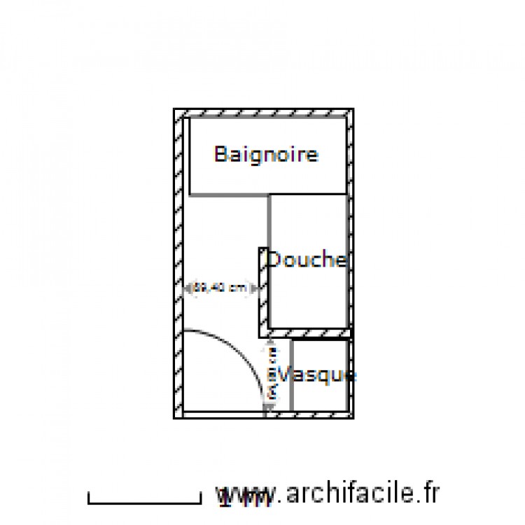 Salle de bain. Plan de 0 pièce et 0 m2