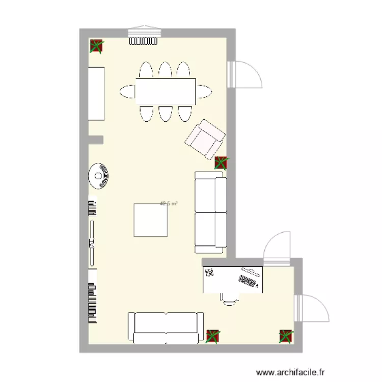 S&eacute;jour . Plan de 