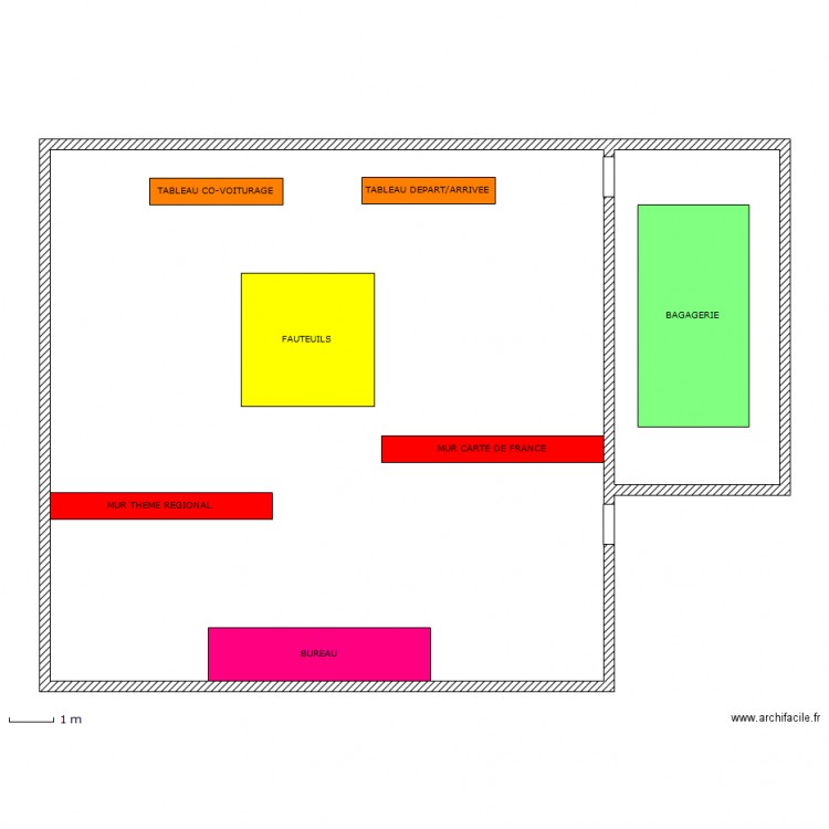 Déco bureau pôle accueil. Plan de 0 pièce et 0 m2