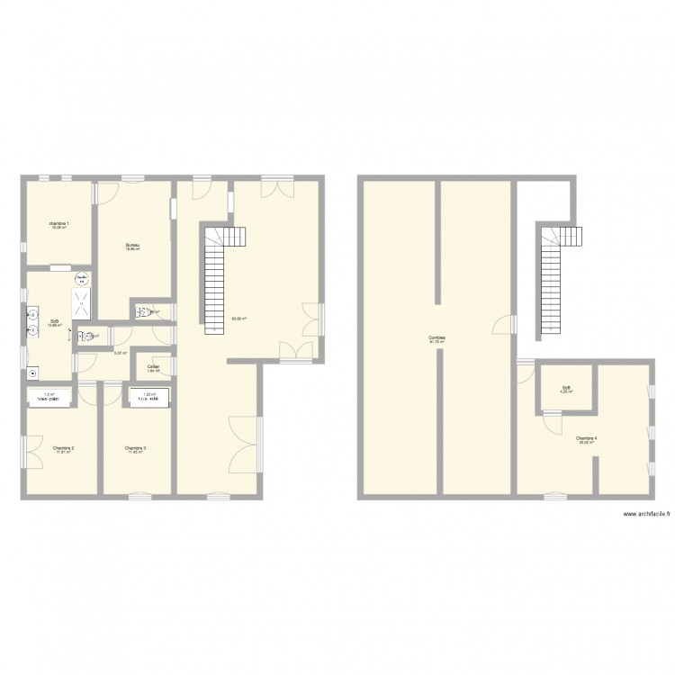 Maison projetée Plan 1. Plan de 0 pièce et 0 m2