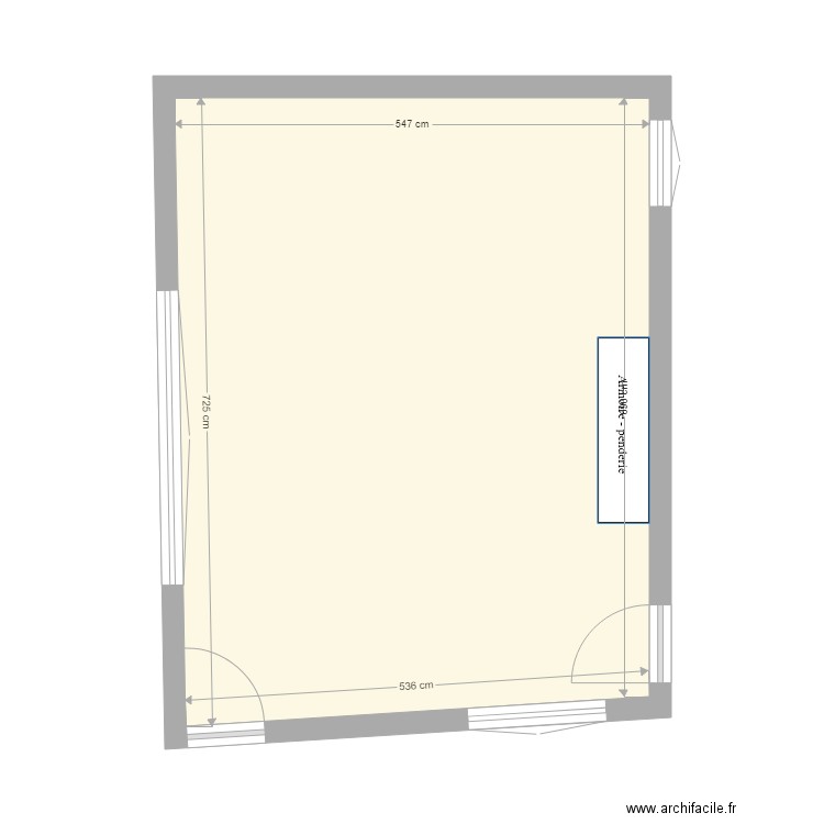 Séjour cheminée. Plan de 0 pièce et 0 m2