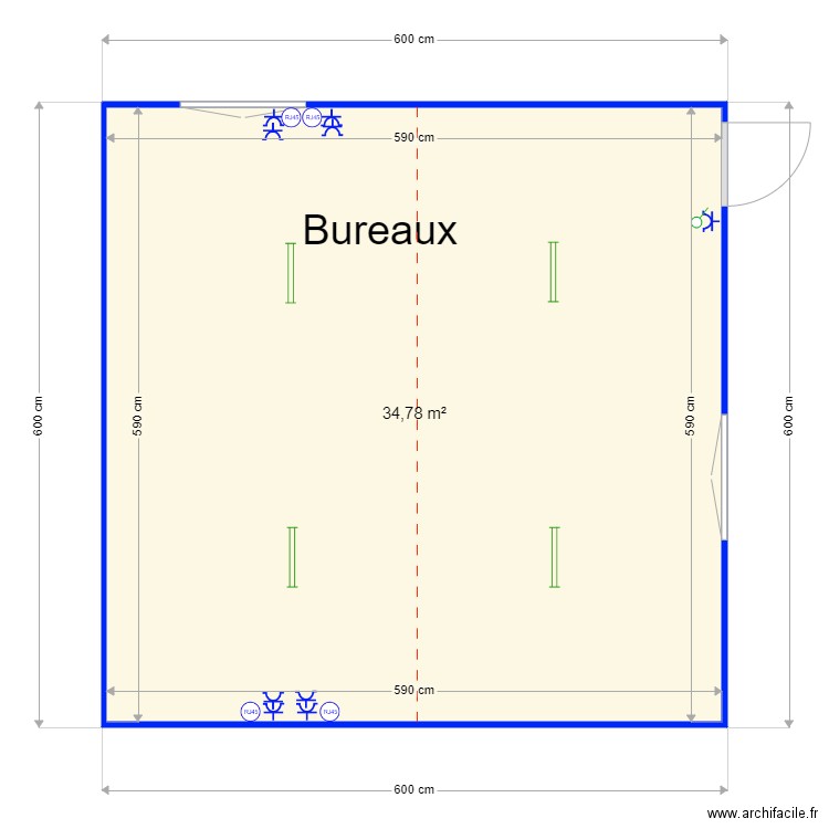 Laetitia Leysten Bureaux montage. Plan de 0 pièce et 0 m2