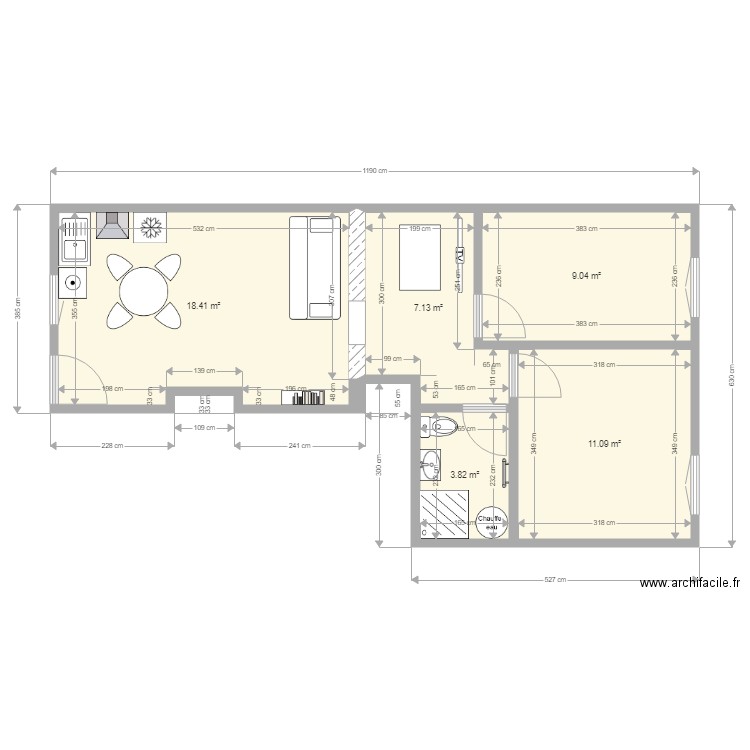 Appartement La marcouse RDC Version 3 du 16 02 2020. Plan de 0 pièce et 0 m2