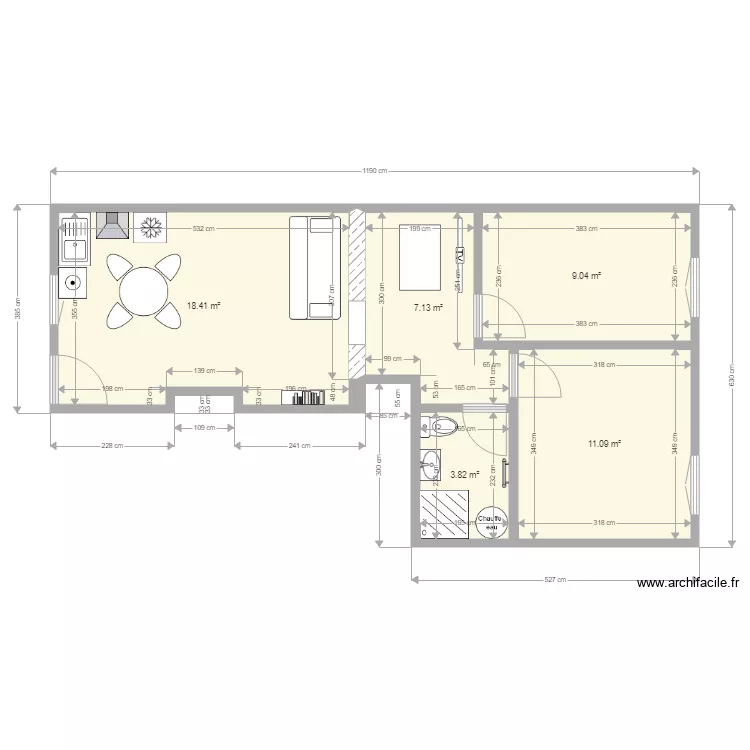 Appartement La marcouse RDC Version 3 du 16 02 2020. Plan de Appartement La marcouse RDC Version 3 du 16 02 2020. Plan de