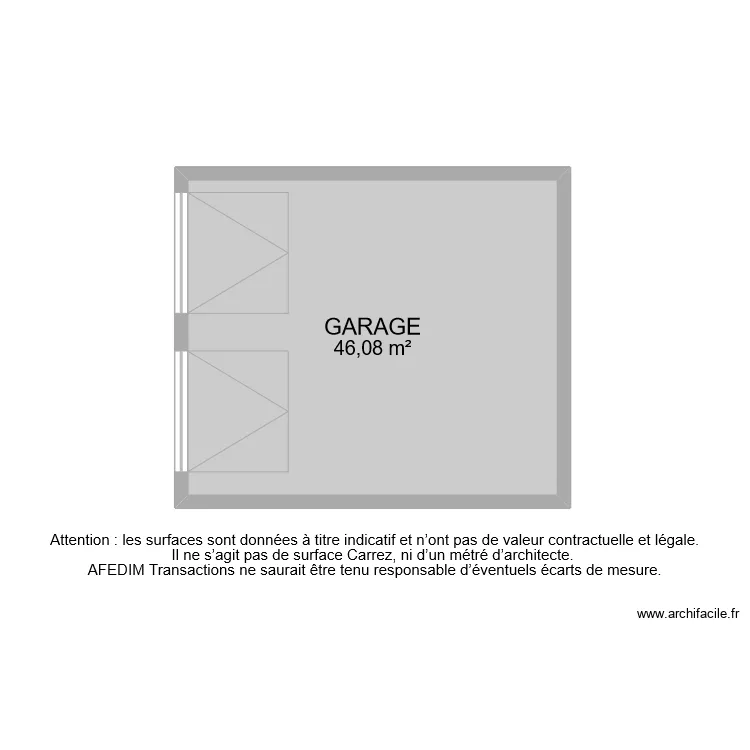 BI 11090 GARAGE. Plan de BI 11090 GARAGE. Plan de