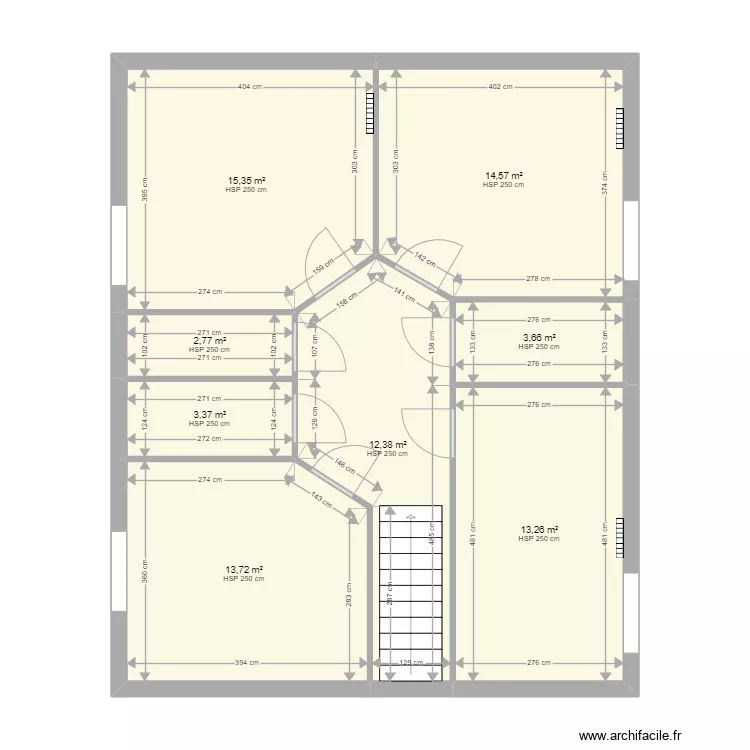 Mairie roquebrune gite r+1. Plan de 