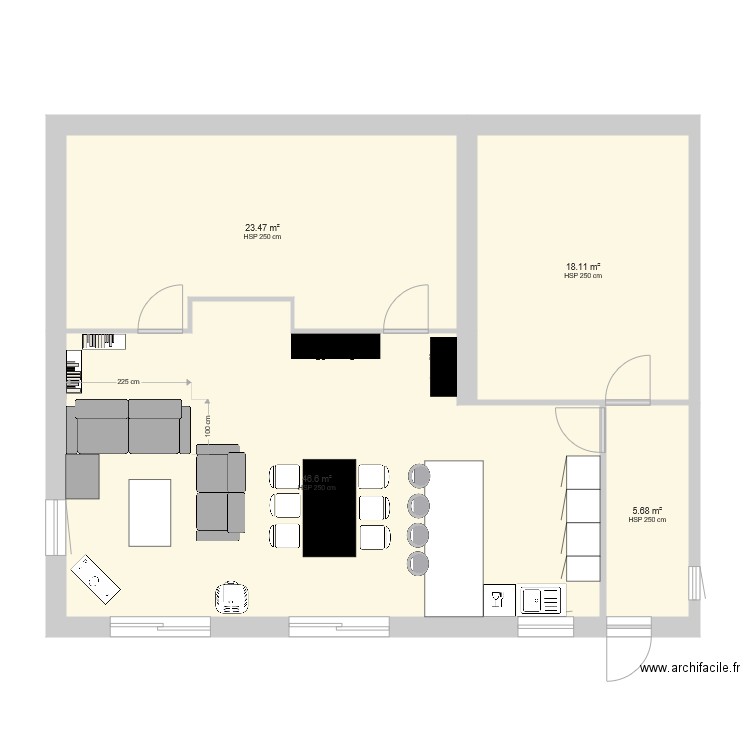 maison Faurys. Plan de 0 pièce et 0 m2