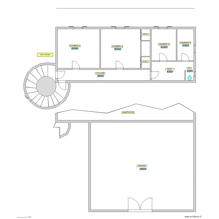 SCI-SAGA. Plan de 0 pièce et 0 m2
