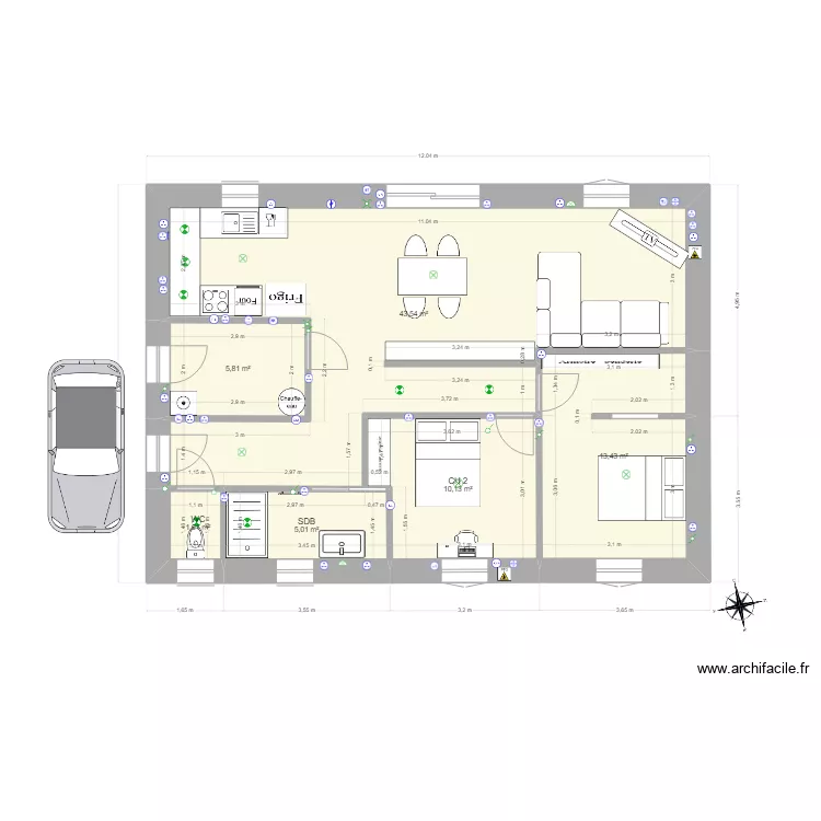 Lhome. Plan de 
