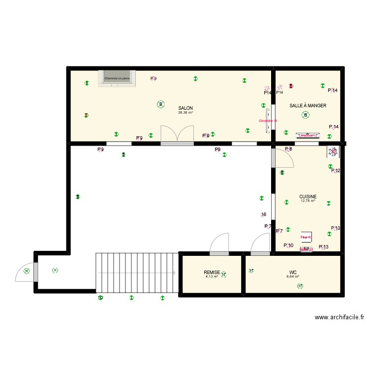 KECH RDC. Plan de 0 pièce et 0 m2