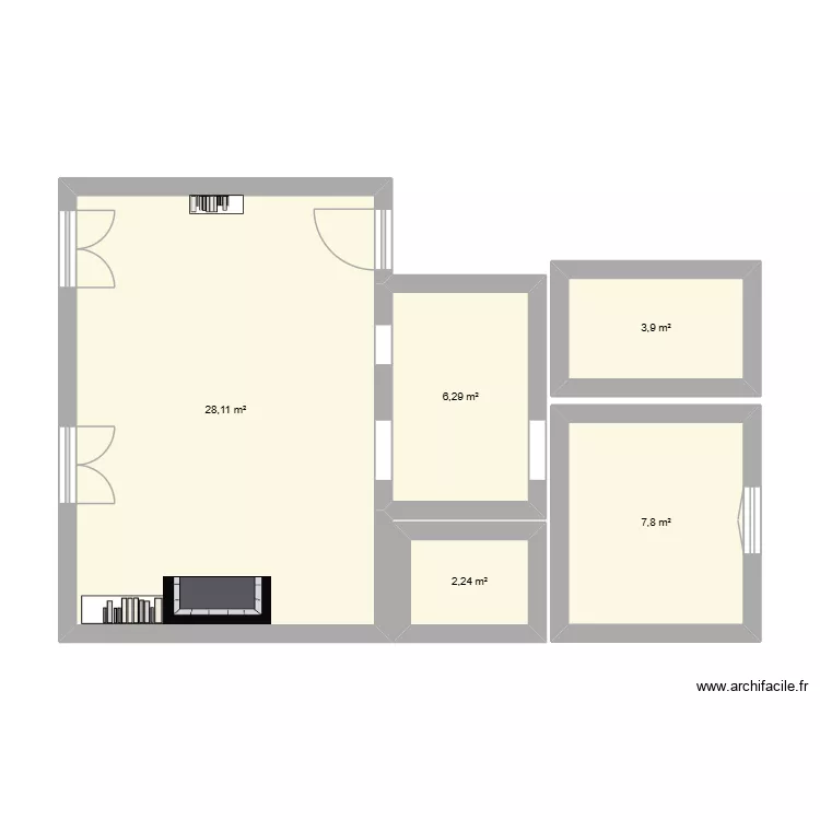 Pierre fontaine. Plan de 5 et 48 m² Pierre fontaine. Plan de 5 et 48 m²