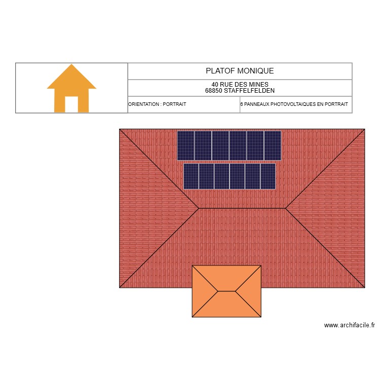 PLATOF. Plan de 0 pièce et 0 m2